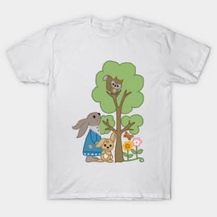 Hasen und Eichhörnchen T-Shirt